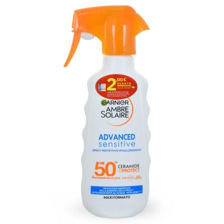 Garnier ambre solaire advanced sensitive ceramide 50+ 270 ml spray
