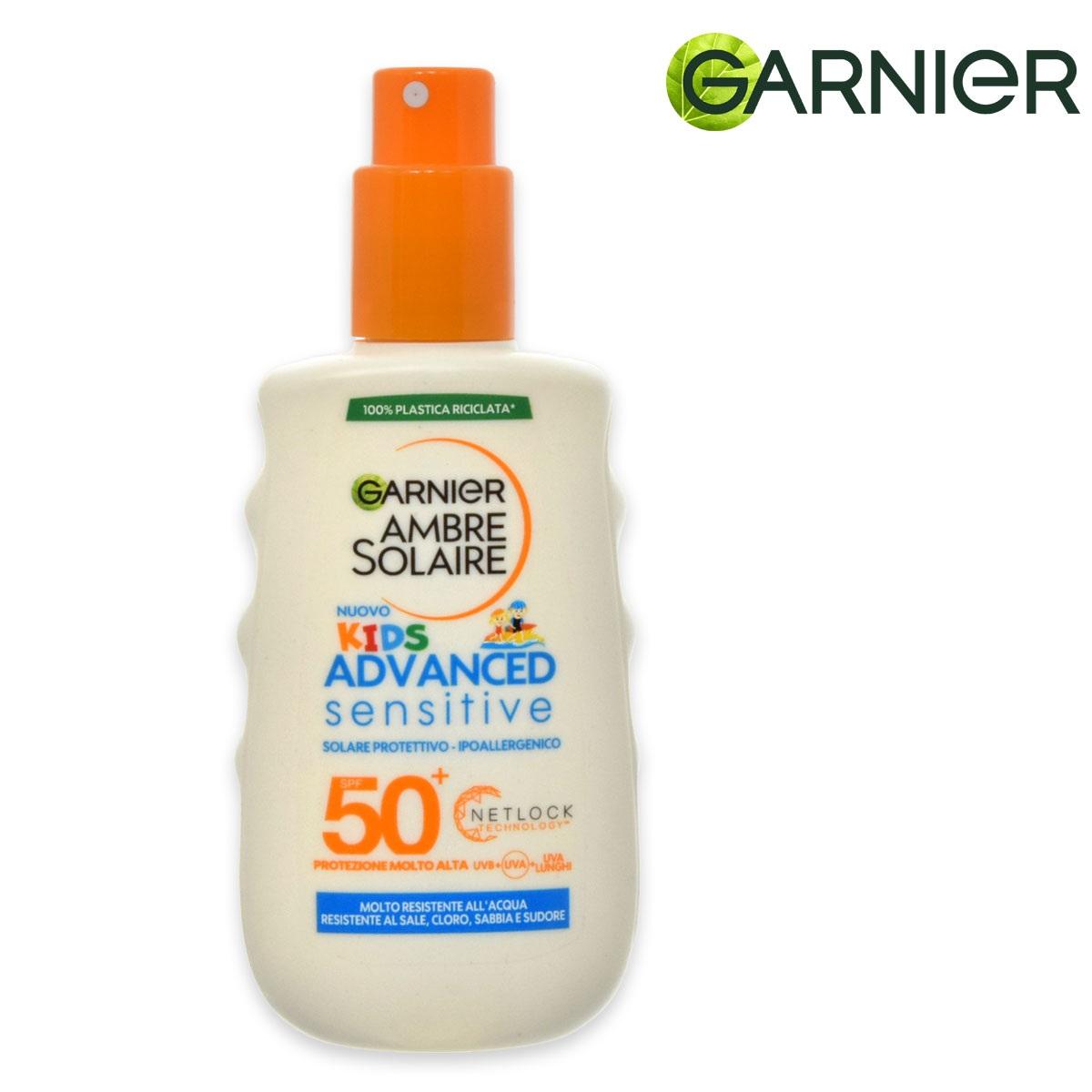 Garnier ambre solaire advanced kids protezione 50+ 200ml spray
