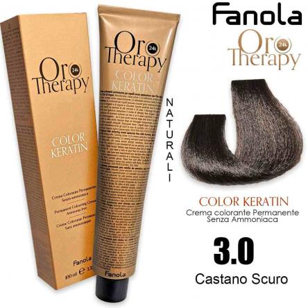Fanola oro therapy color keratin 100 ml 3.0