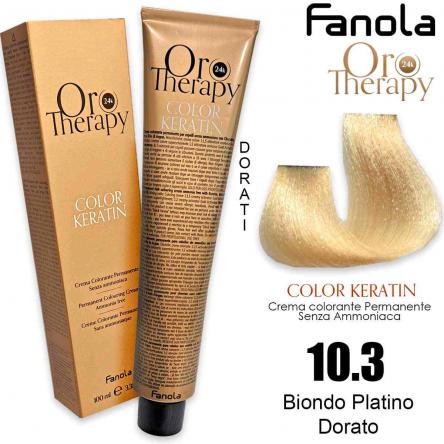 Fanola oro therapy color keratin 100 ml 10.3