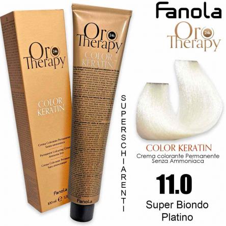 Fanola oro therapy color keratin 100 ml 11.0