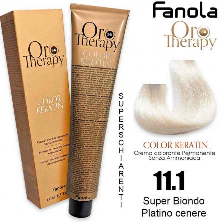 Fanola oro therapy color keratin 100 ml 11.1