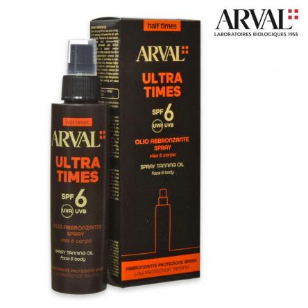 Arval half times - ultra times spf6 - olio abbronzante spray 125 ml