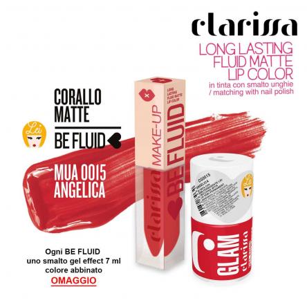 Be fluid lip color angelica corallo matte 4 ml