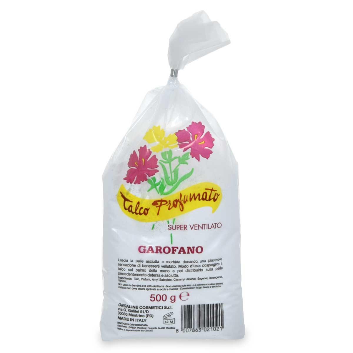 Talco profumato garofano 500 gr