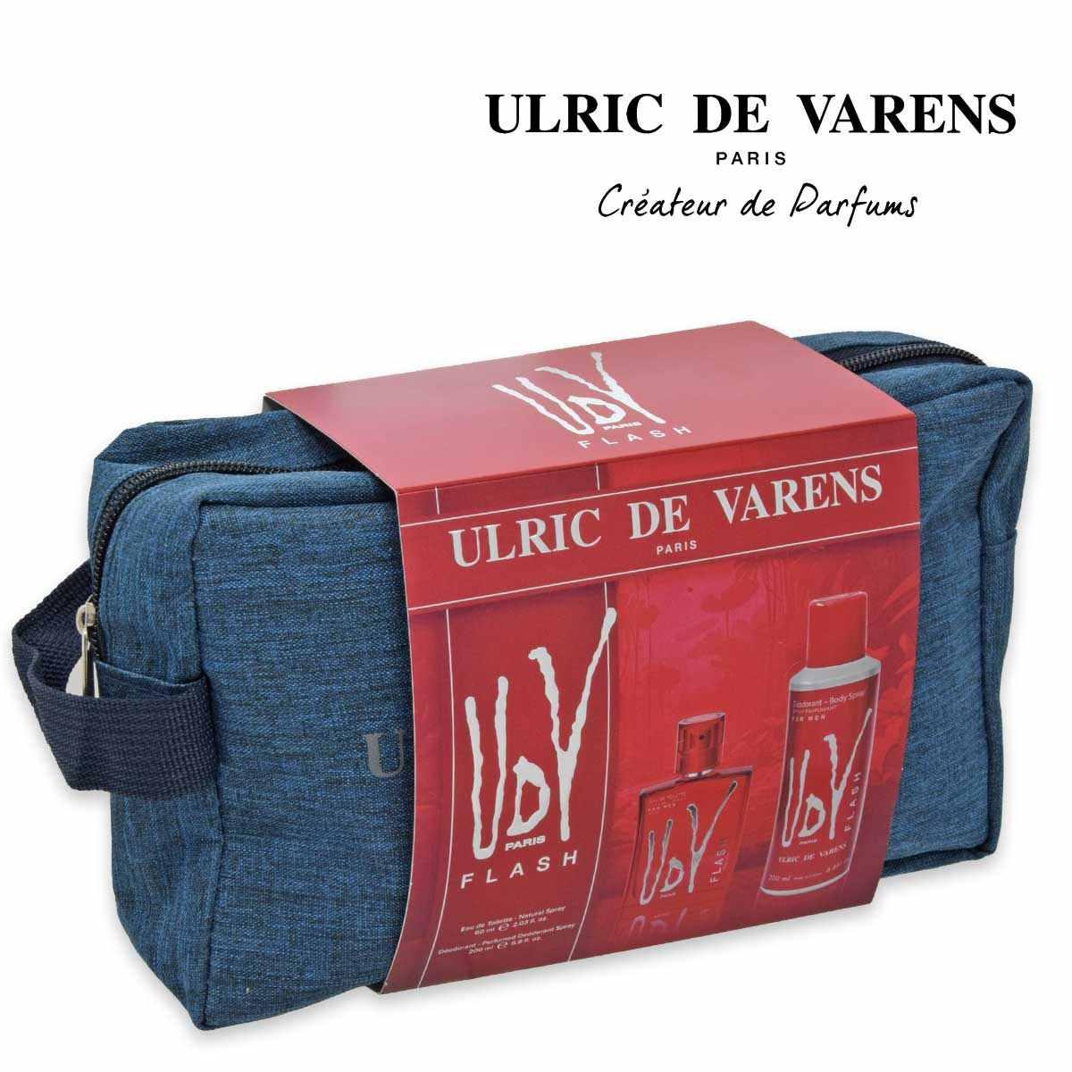 Ulric de varens set udv flash bag edt 60 ml + deo spray 200 ml