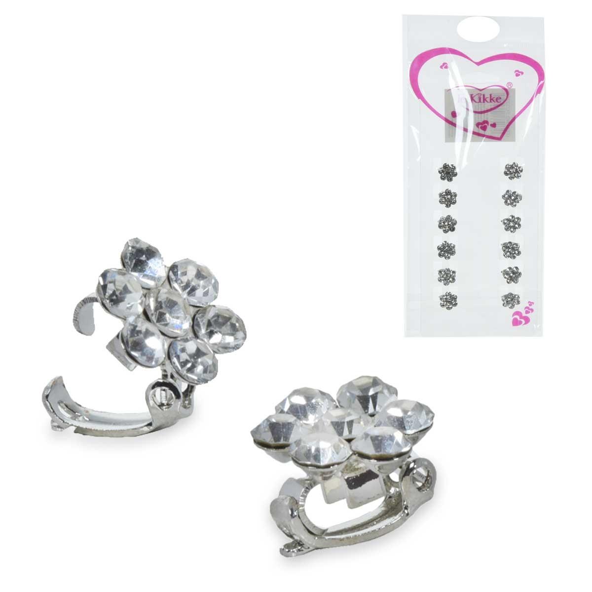 Le kikke pinzotta strass fiore  d. 11 mm