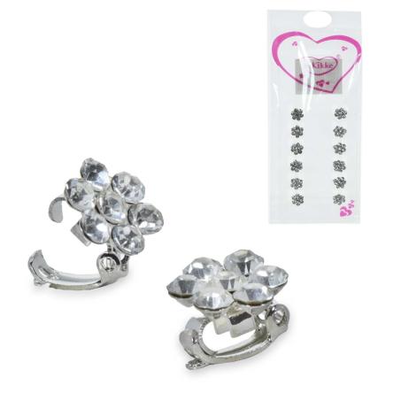 Le kikke pinzotta strass fiore  d. 11 mm