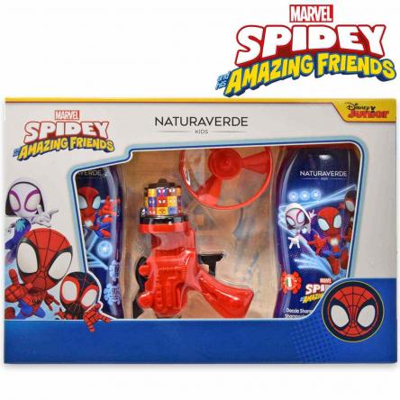 Spidey gifset 2024 ( bagnoschiuma 250ml+docciashampoo 250 ml+pistola lancia eliche)