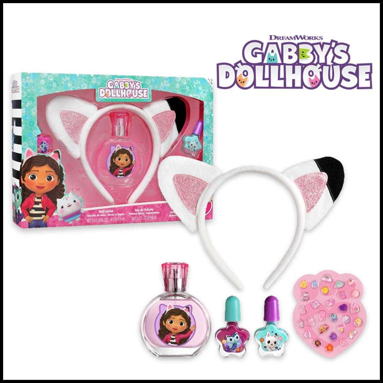 Gabby's dollhouse set edt 50ml + diadema + esmaltes + adhesivos