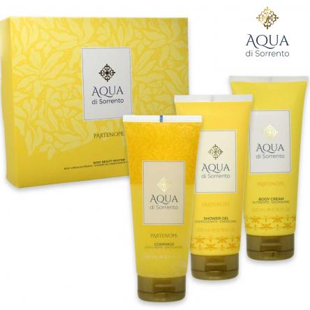 Aqua di sorrento partenope gift set (sg200ml+bl 200ml+ scrub 200ml)