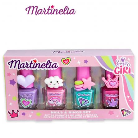 Martinelia super girl nails & rings set