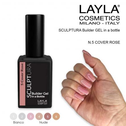 Layla sculptura builder gel n.5 cover rose