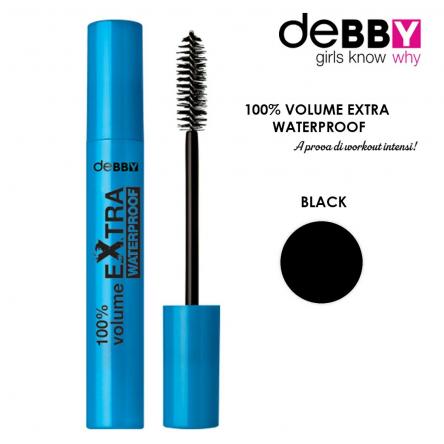 DEBBY 100%volume EXTRA Mascara WATERPROOF NERO