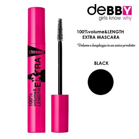 DEBBY 100%volume&LUNGHEZZA EXTRA Mascara NERO