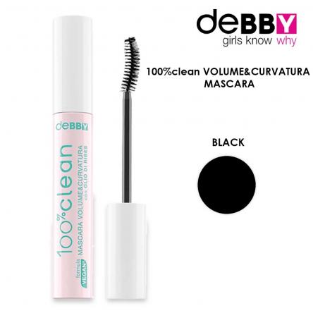 DEBBY 100%CLEAN Mascara VOL&CUR NERO