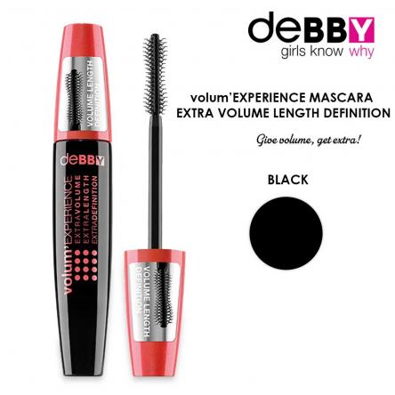 DEBBY volum'EXPERIENCE Mascara VOLUME-LENGTH-DEFINITION NERO