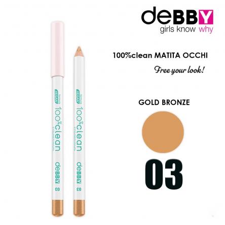 Debby matita occhi 100% clean 3 gold bronze