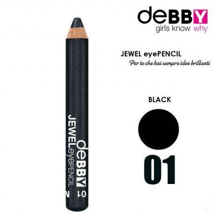 Debby matita occhi jewel 01 black metal