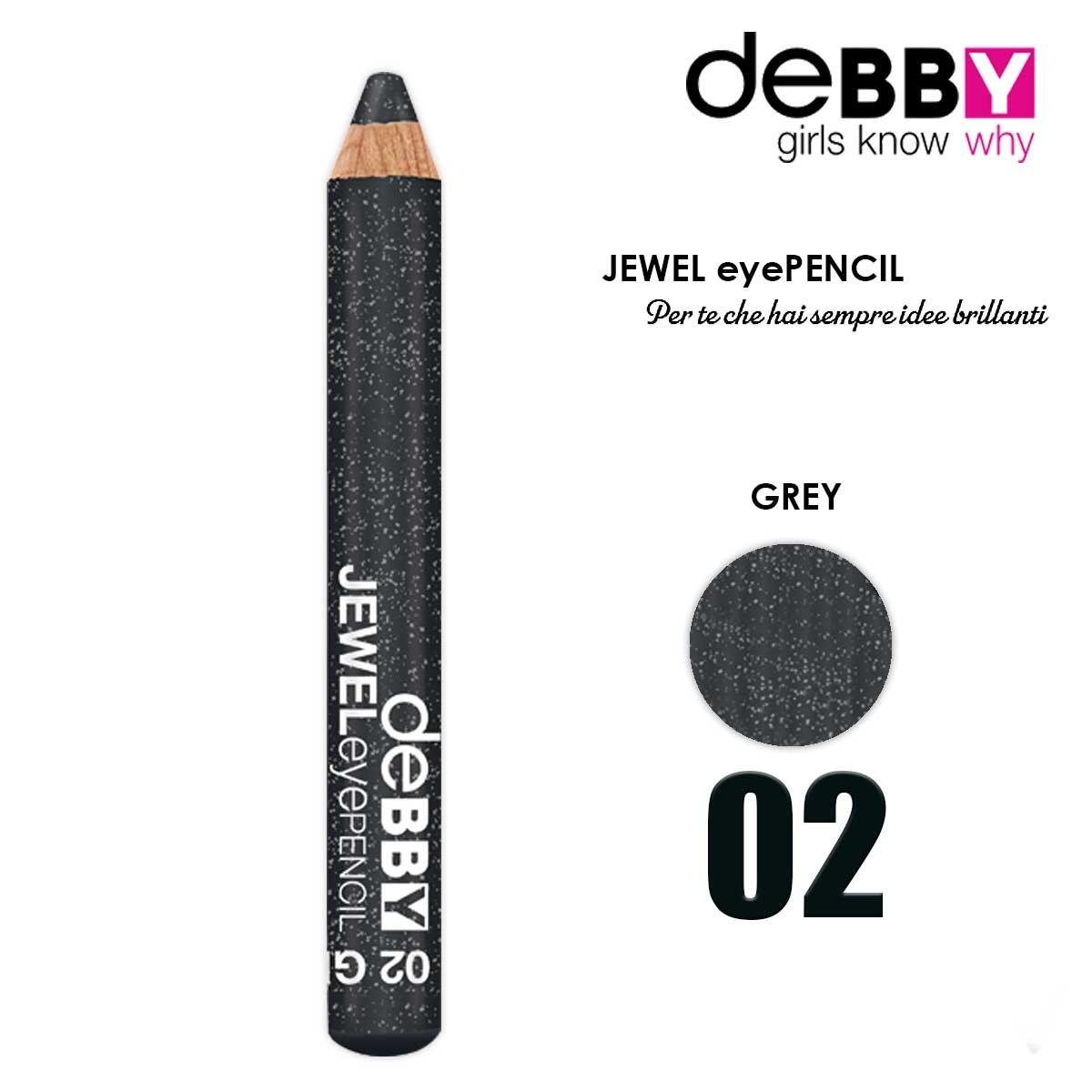 Debby matita occhi jewel 02 grey glitter