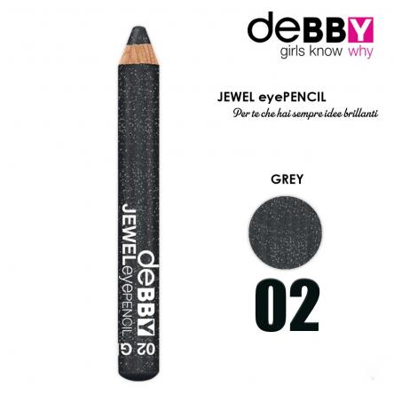 Debby matita occhi jewel 02 grey glitter