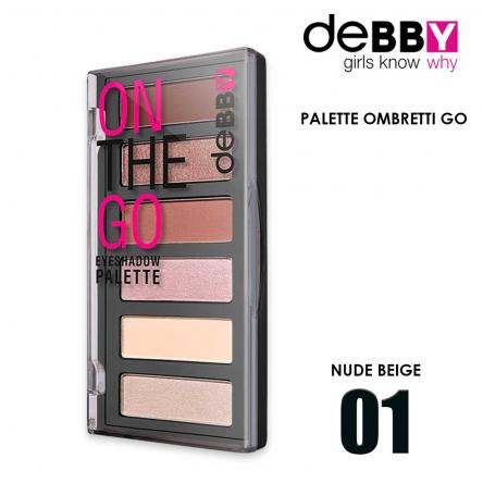Debby ombretto on the go eyeshadow palette 01 nude beige