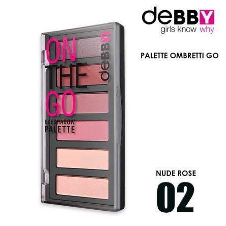 Debby ombretto on the go eyeshadow palette 02 nude rose