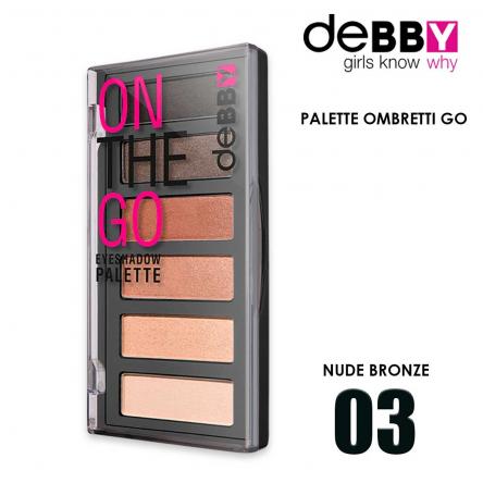 Debby ombretto on the go eyeshadow palette 03 nude bronze