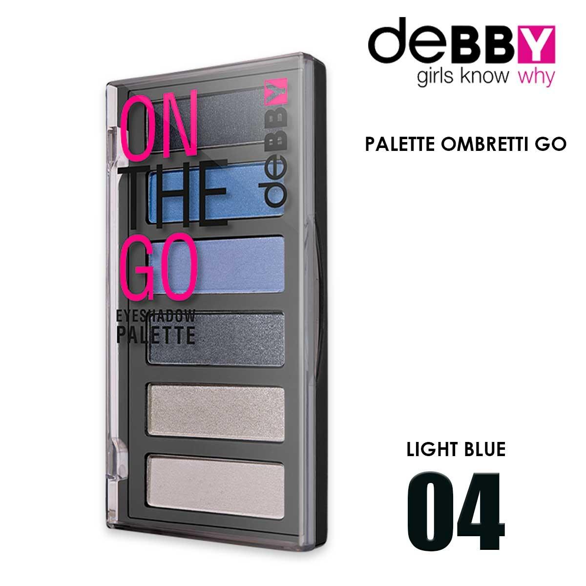 Debby ombretto on the go eyeshadow palette 04 light blue