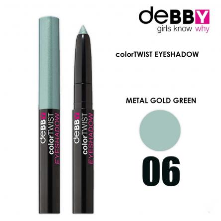 Debby color twist ombretto stick '06 metal gold green