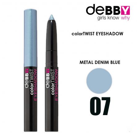Debby color twist ombretto stick '07 metal denim blue