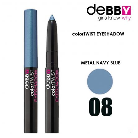 Debby color twist ombretto stick '08 metal navy blue