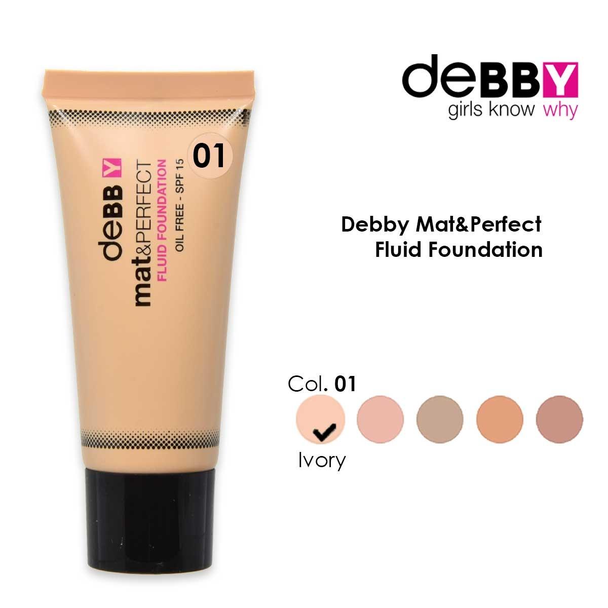 Debby fondotinta mat&perfect 01