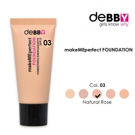 Debby fondotinta make me perfect 03 natural rose