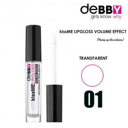 Debby kissme lipgloss volume 01 trasparent