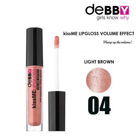 Debby kissme lipgloss volume 04 light brown
