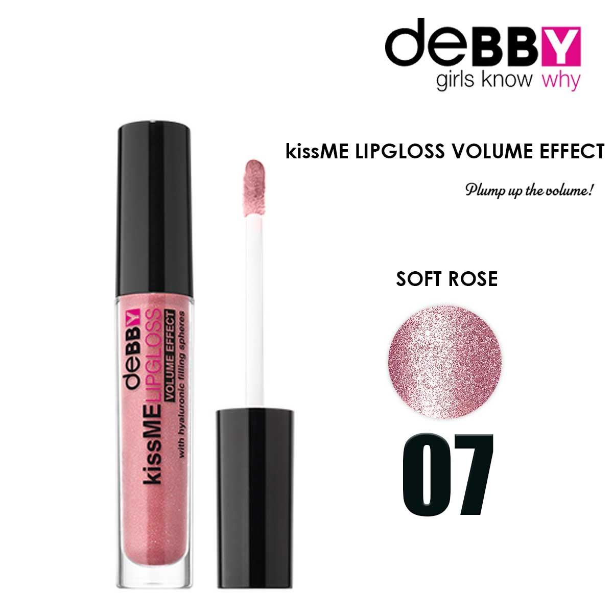 Debby kissme lipgloss volume 07 soft rose