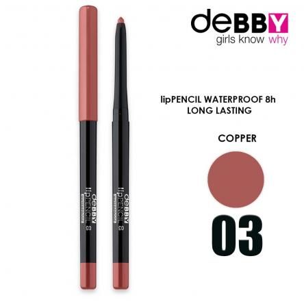 Debby matita labbra waterproof 3 copper