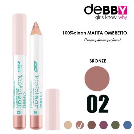 Debby ombretto jumbo 100% clean 02 bronze