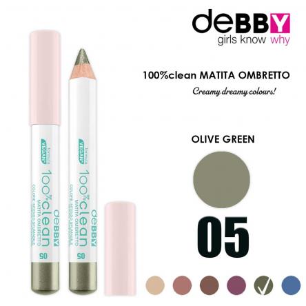 Debby ombretto jumbo 100% clean 05 olive green