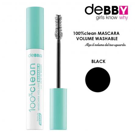 DEBBY 100% CLEAN Mascara WASHABLE NERO