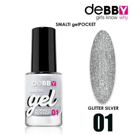 Debby smalto gel pocket 01 glitter silver