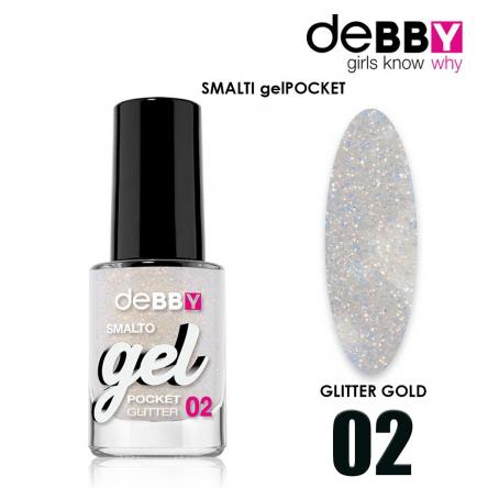 Debby smalto gel pocket 02 glitter gold