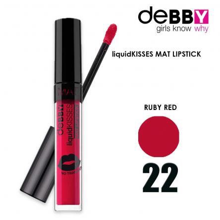 Debby liquid kisses mat 22 ruby red