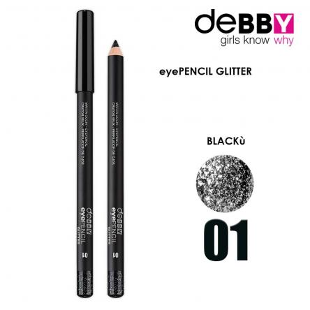Debby debby matita occhi glitter 1 glitter black