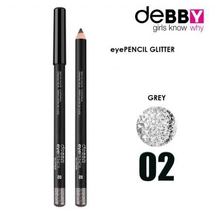 Debby debby matita occhi glitter 2 glitter grey