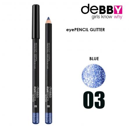 Debby debby matita occhi glitter 3 glitter blue