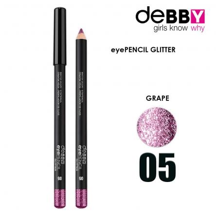 Debby debby matita occhi glitter 5 glitter grape