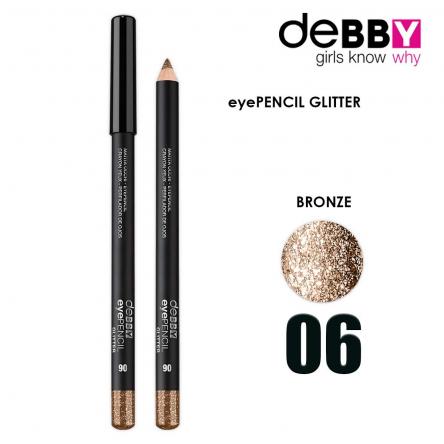 Debby debby matita occhi glitter 6 glitter bronze