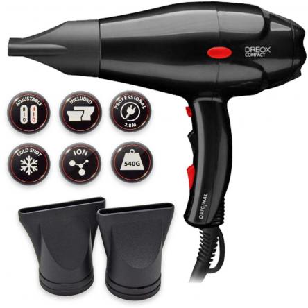 Sibel ultron obb semi compact hairdryer dreox black 2000 w